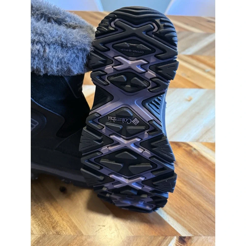 Columbia Women's BL1576-010‎ Black Winter Snow Boots Size 5 Fur Lined